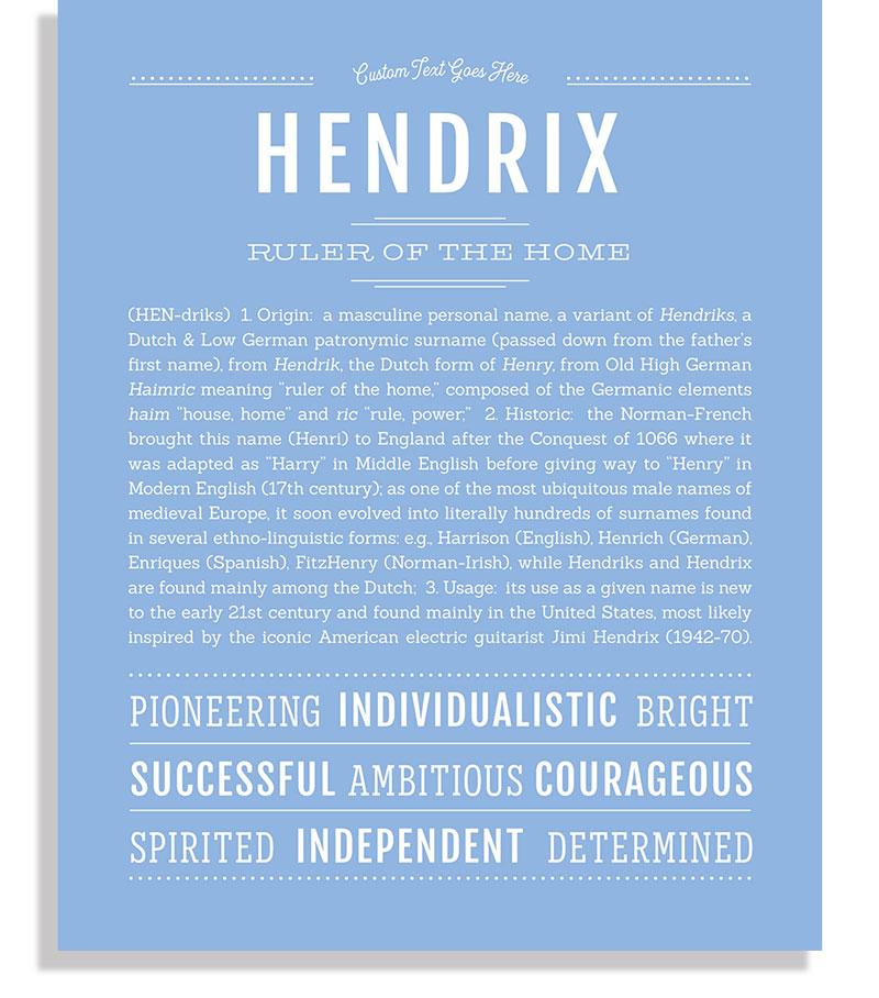 hendrix name means